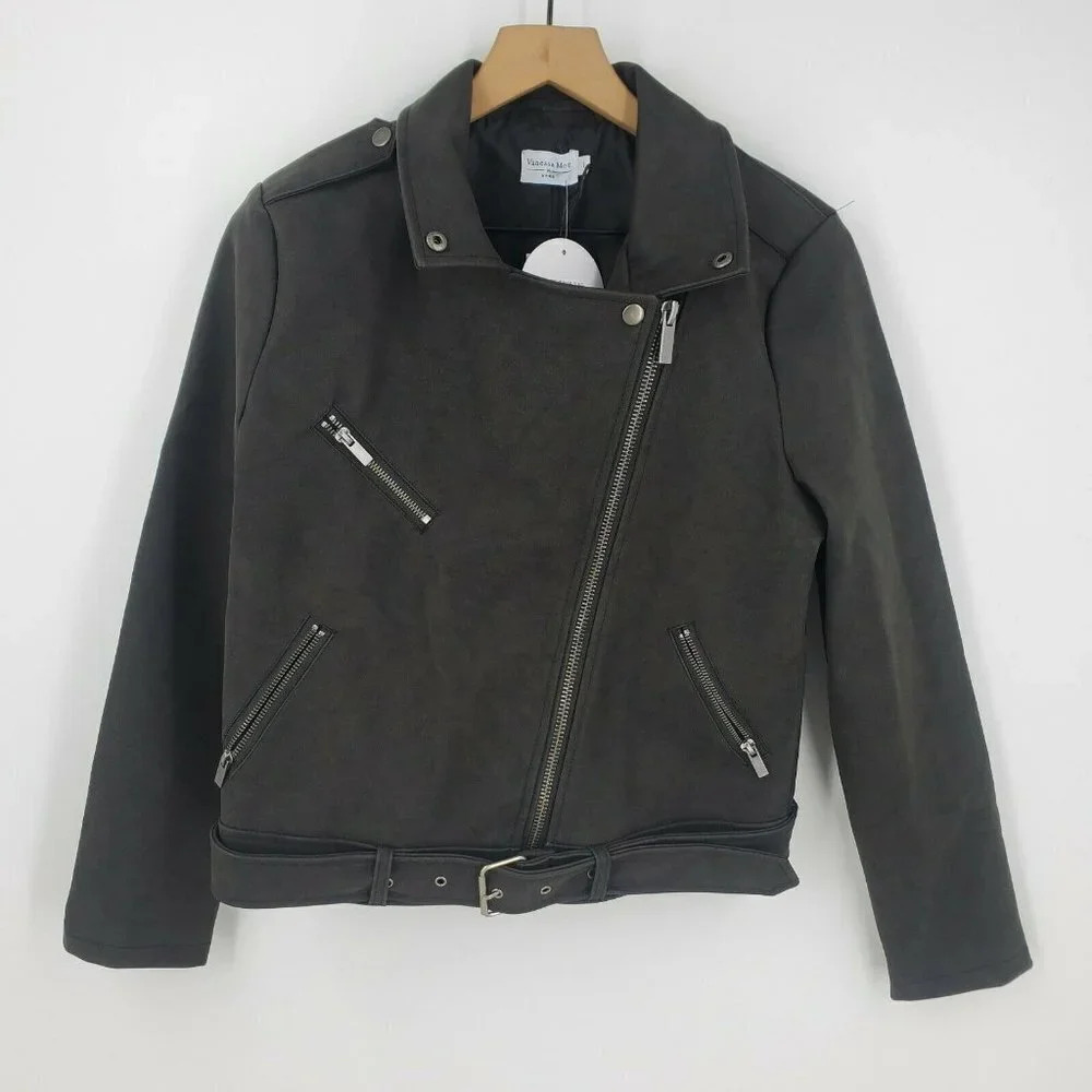 Vanessa Moe x NA:KD Moto Jacket Vegan Leatherโ NWT